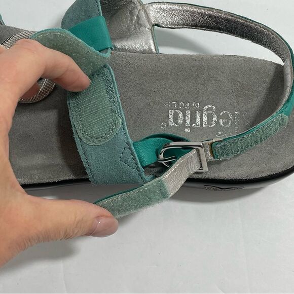 Alegria Sandal Julie Metallic Aqua Slingback Women’s Shoes Size US 10 | EU 40 - Picture 7 of 8